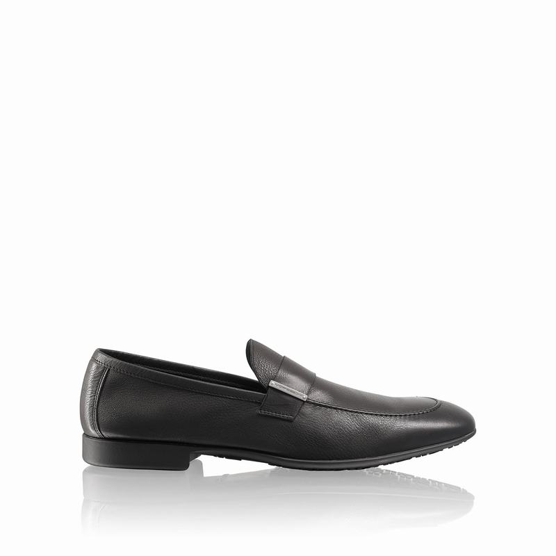 Russell & Bromley Wonder Slip-On Loafers Mens Black [GEM8581GN]